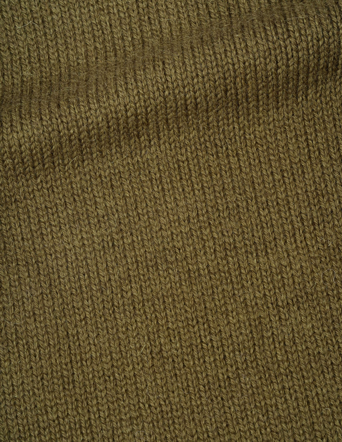 Brown green wool chunky wool sweater, fabric swatch.