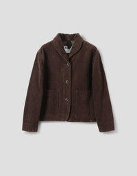 MHL. FIELD JACKET | 8 WALE COTTON CORDUROY | CHESTNUT