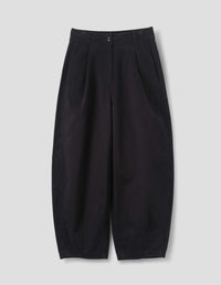 MHL. PARACHUTE TROUSERS | SOFT COTTON TWILL | BLACK