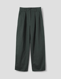 MHL. SIMPLE PLEAT TROUSERS | SOFT COTTON DRILL | STORM