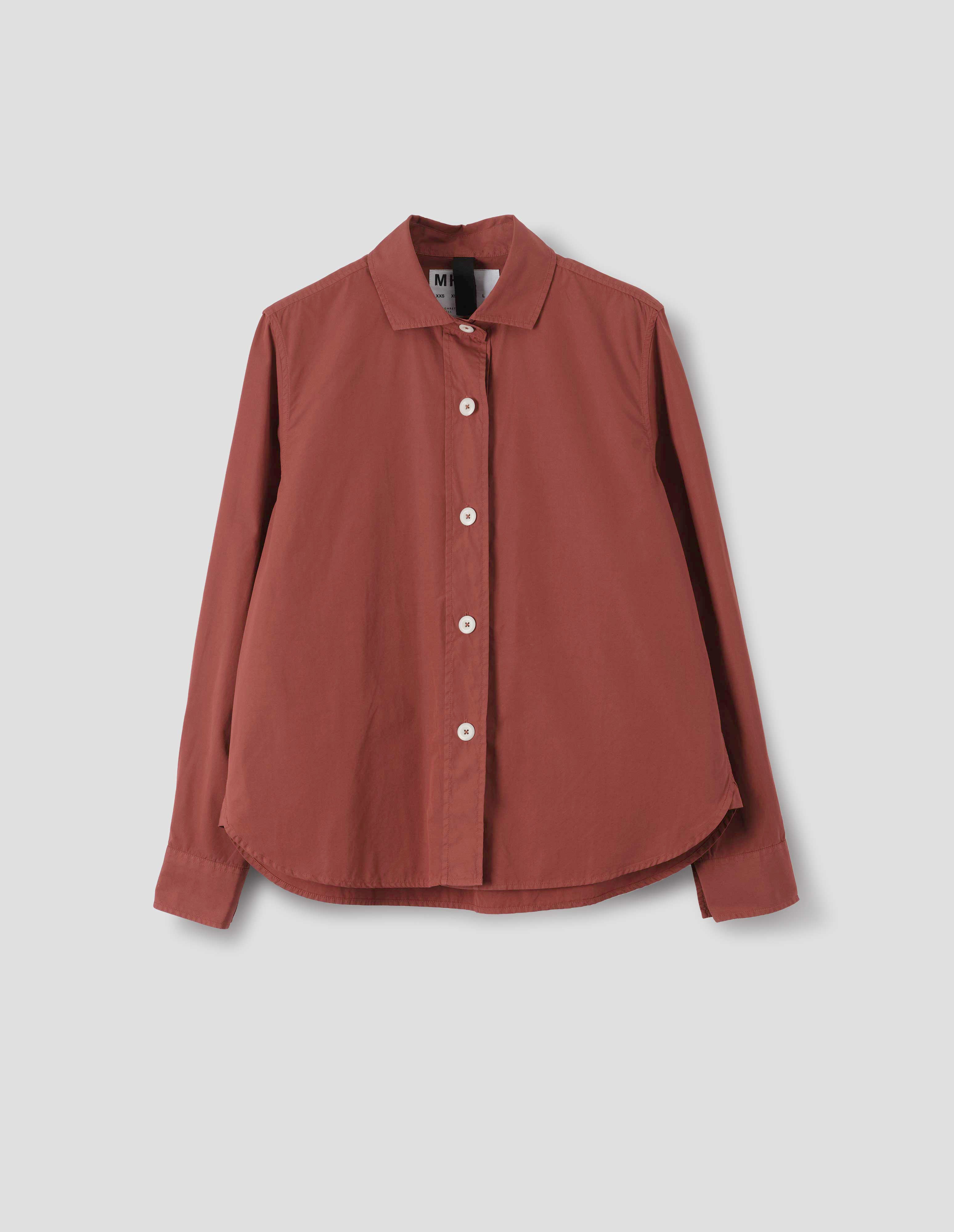 Indigo cotton linen denim Simple Shirt | MHL. by Margaret Howell