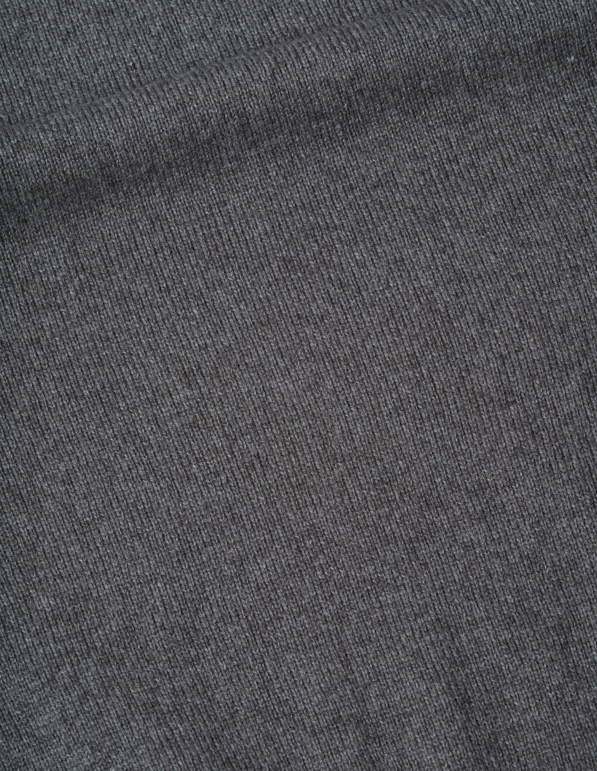 Grey wool cotton slipover, fabric swatch.