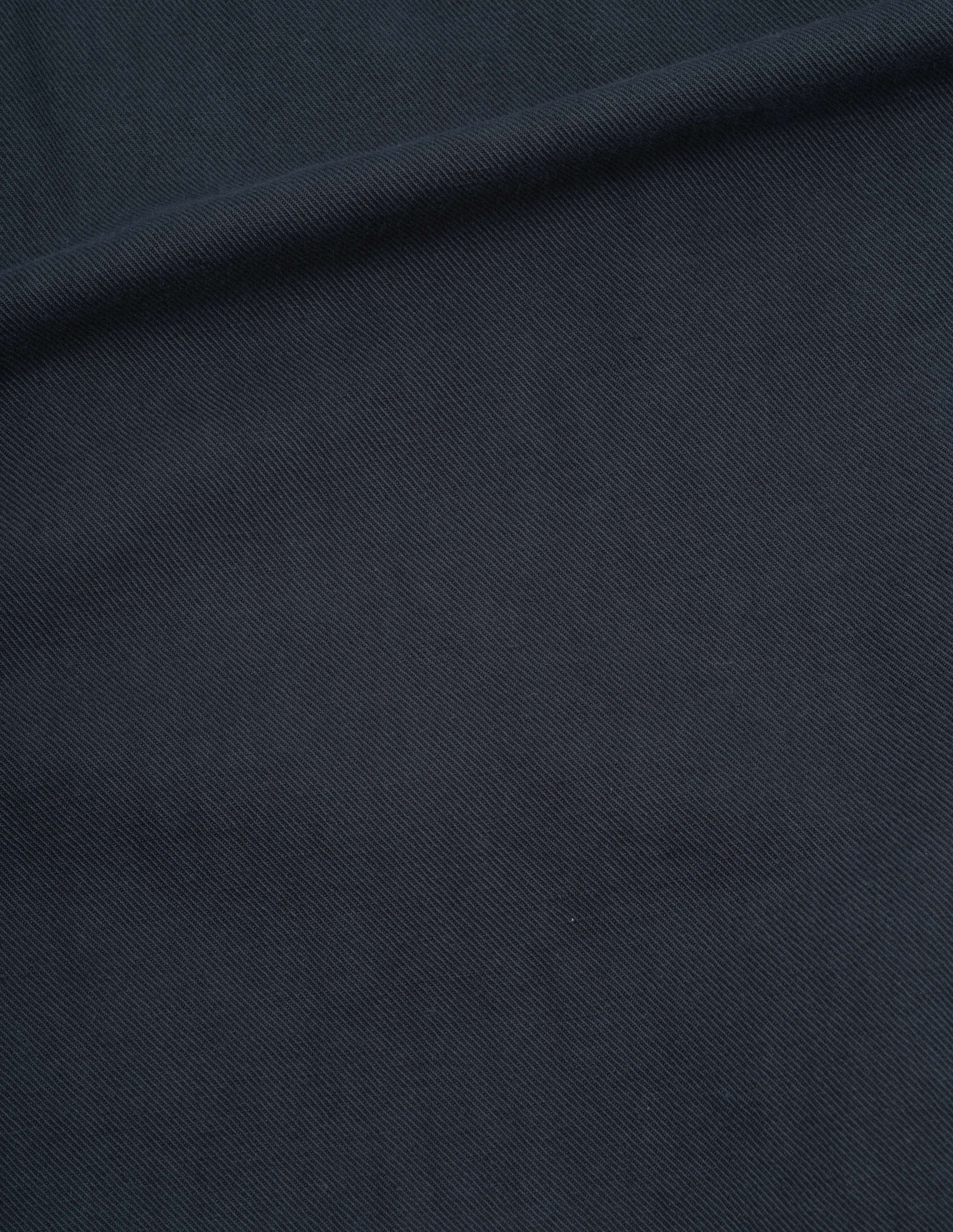 Dark blue cotton linen twill sport skirt, fabric swatch.