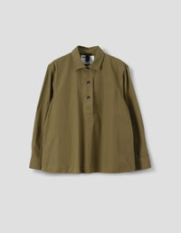 MHL. SWING SHIRT | COMPACT COTTON POPLIN | MOSS