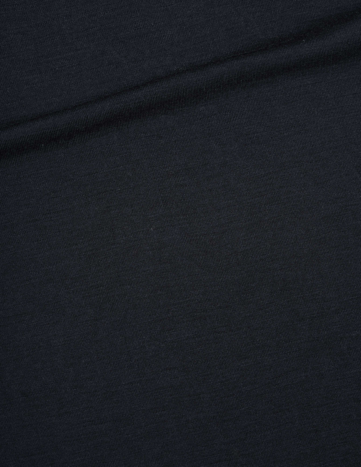 Black wool jersey long sleeve t shirt, fabric swatch.