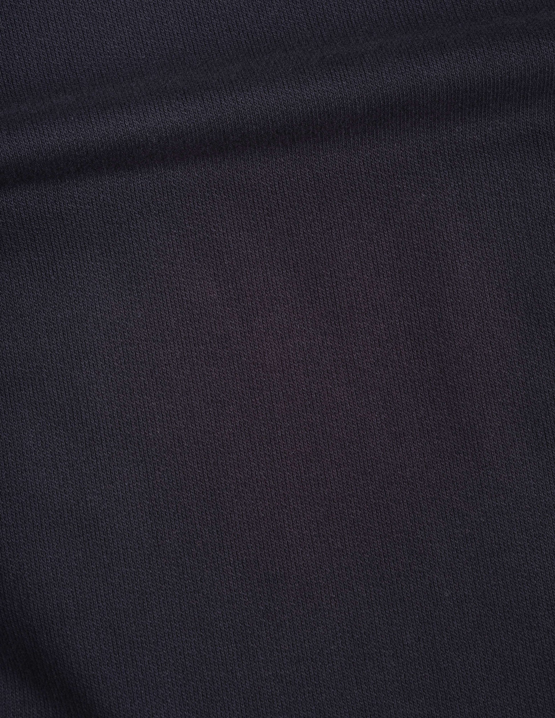 Dark navy lightweight jogger style trousers, fabric swatch.
