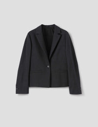 SHIRT BLAZER | MUTED WOOL CHECK | CHARCOAL