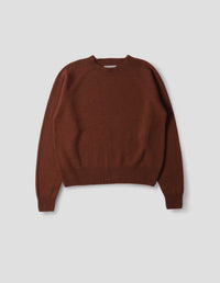 SHORT CLASSIC CREW NECK JUMPER | MERINO CASHMERE | PHEASANT