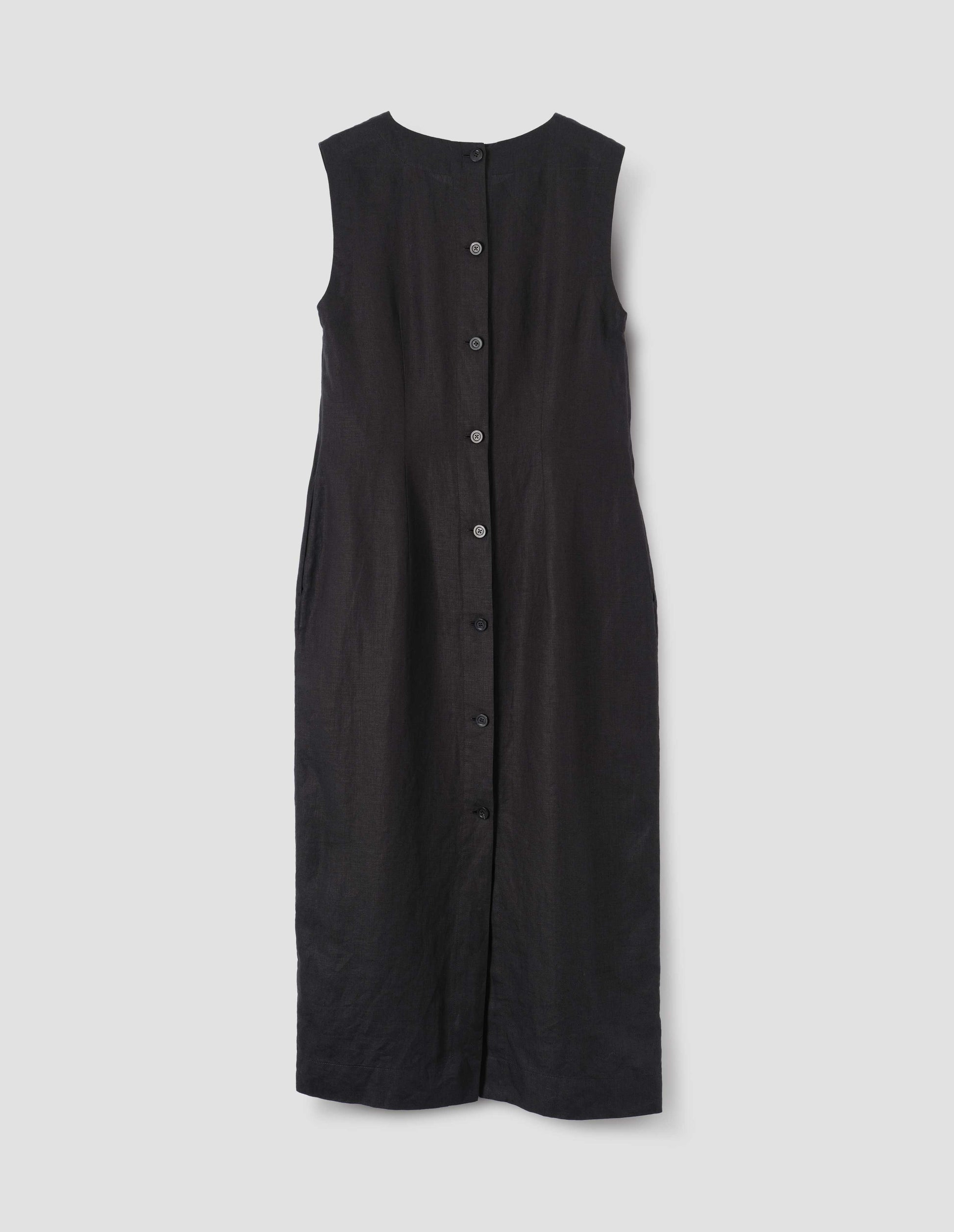 margaret howell linen dress Short Sleeve Shirt Dress Shirting Linen Deep Blue