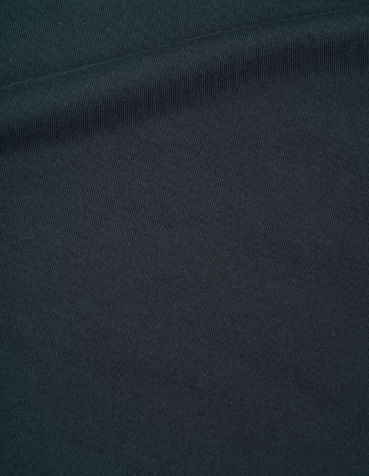 Dark blue sleeveless top dry handle jersey fabric swatch.