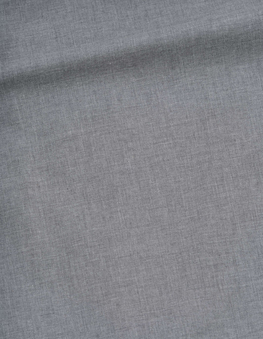 Grey long sleeve shirt melange cotton, fabric swatch.