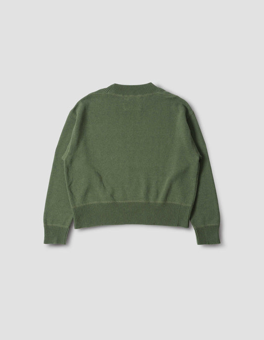 MHL. FLATLOCK GUERNSEY | DRY COTTON | GREEN