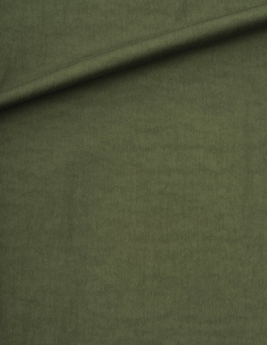 Green proofed cotton nylon fabric swatch.