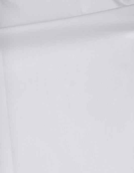 White sleeveless shirt plain poplin, fabric swatch.