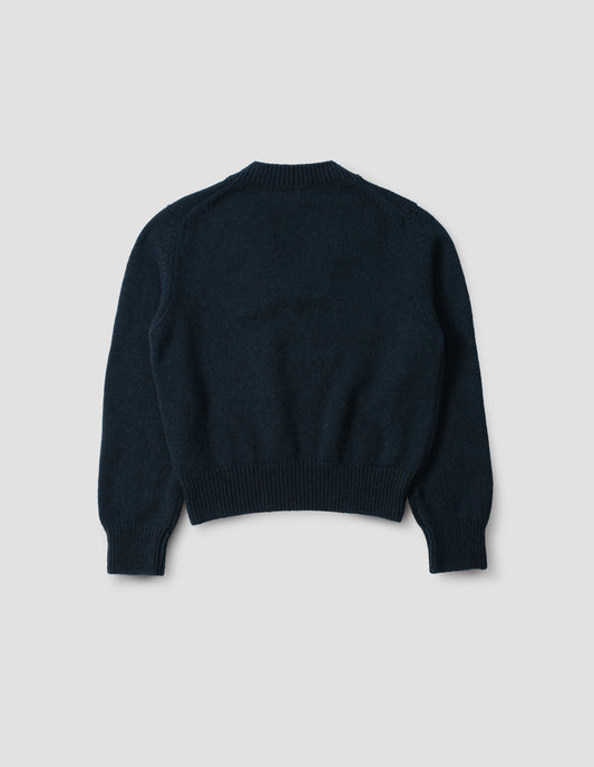 TAPERED V NECK | ALPACA YAK | NAVY