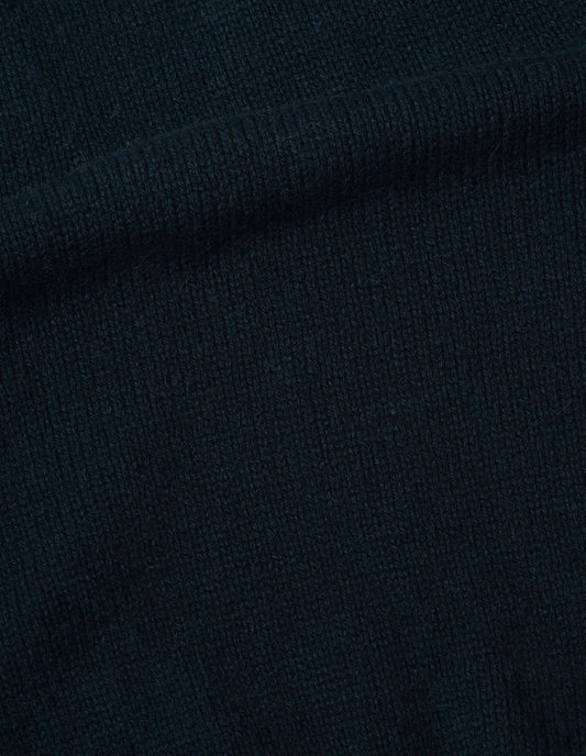 TAPERED V NECK | ALPACA YAK | NAVY