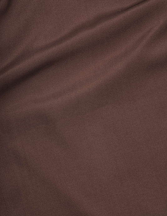 Brown matt silk full skirt, fabric swatch. 