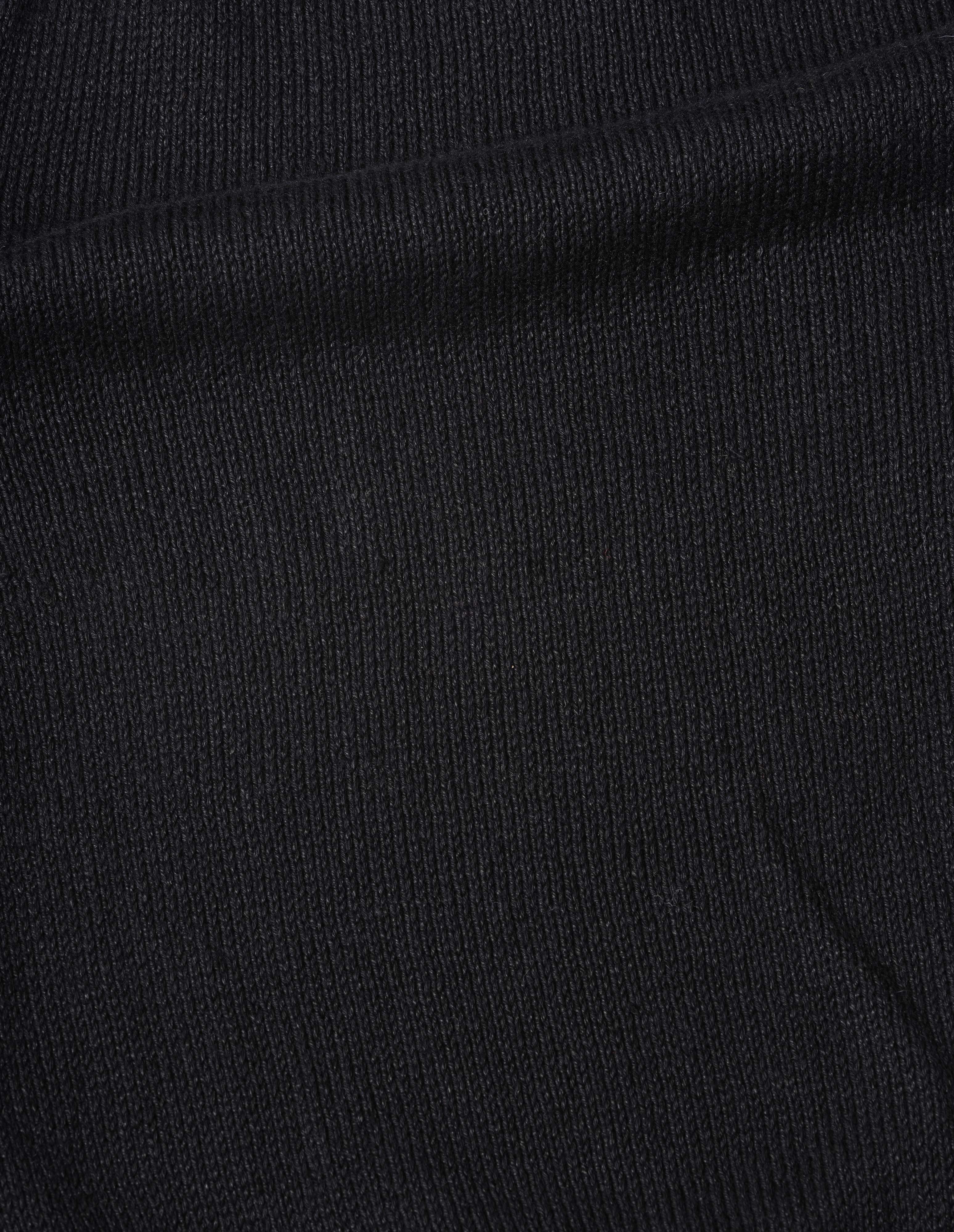 マーガレットハウエル｜Cardigan Stitch Cotton Linen Black linen cotton Integral Pocket V Neck Cardigan | Margaret Howell