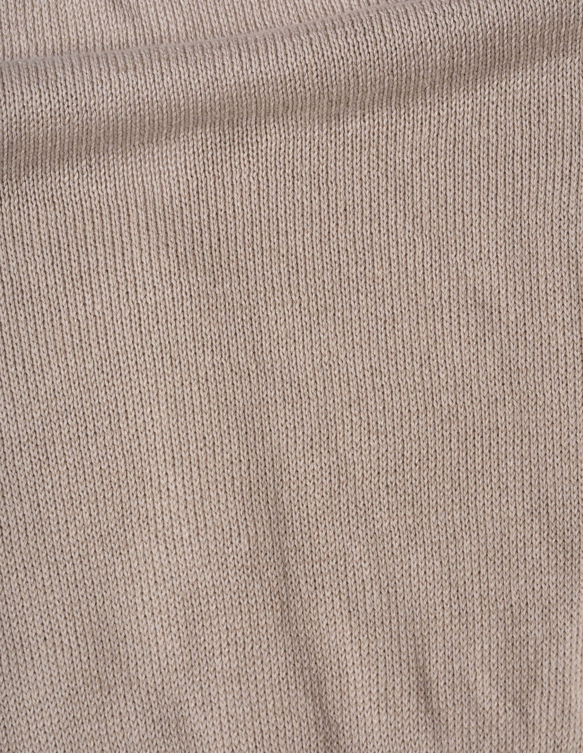 Beige linen cotton cardigan, fabric swatch.