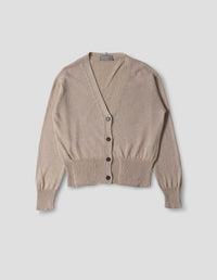 INTEGRAL POCKET V NECK CARDIGAN | LINEN COTTON | STRING