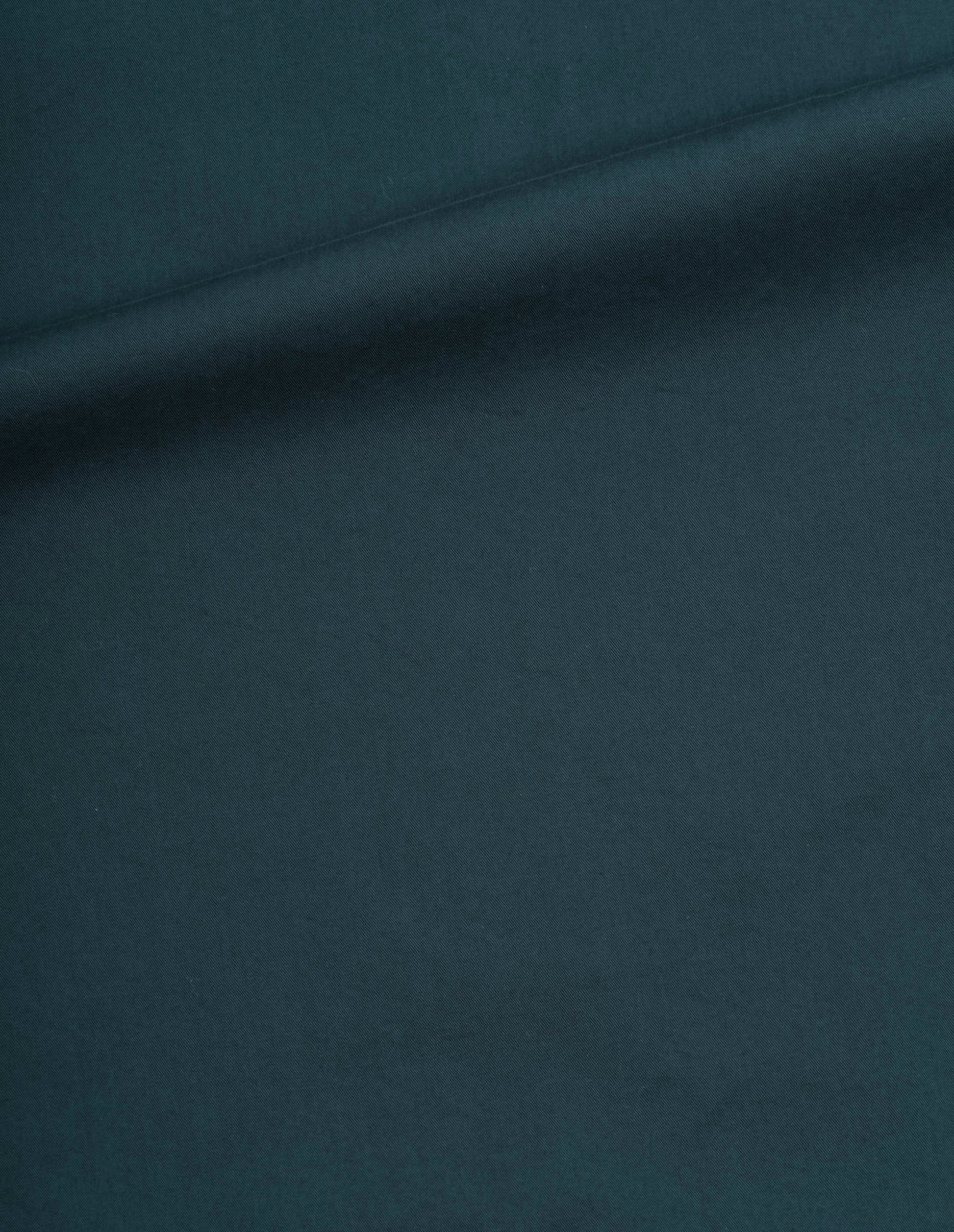 Greenish blue matte cotton twill skirt, fabric swatch.