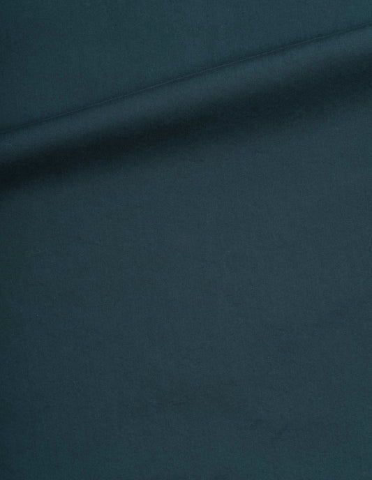 Greenish blue matte cotton twill skirt, fabric swatch.