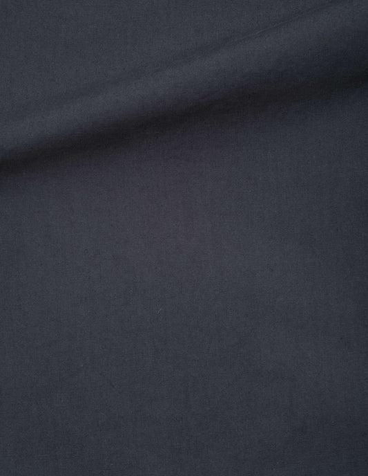 Dark navy coarse yarn cotton sleeveless dress, fabric swatch.