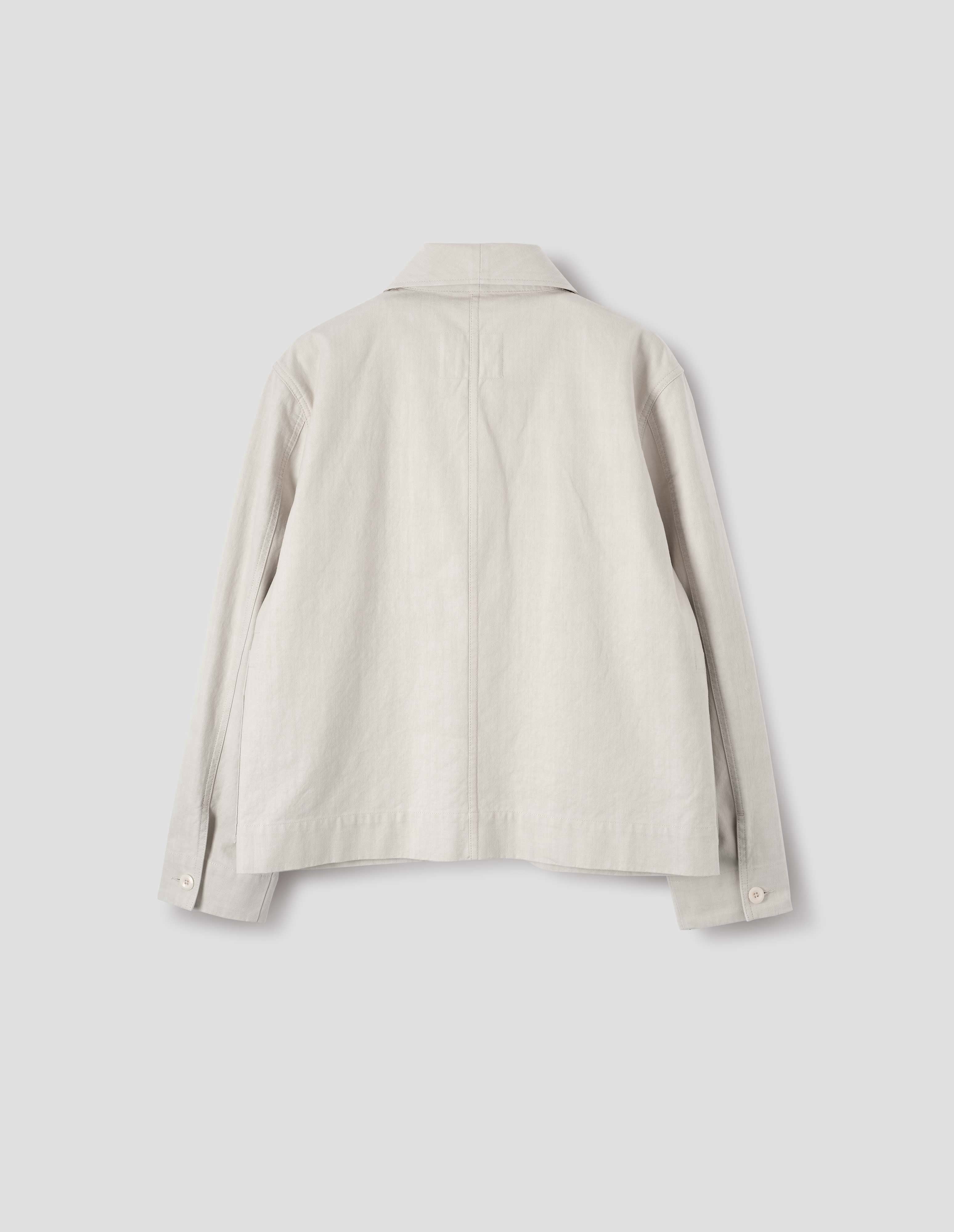 Chalk irregular cotton drill Field Jacket | MHL. by Margaret Howell