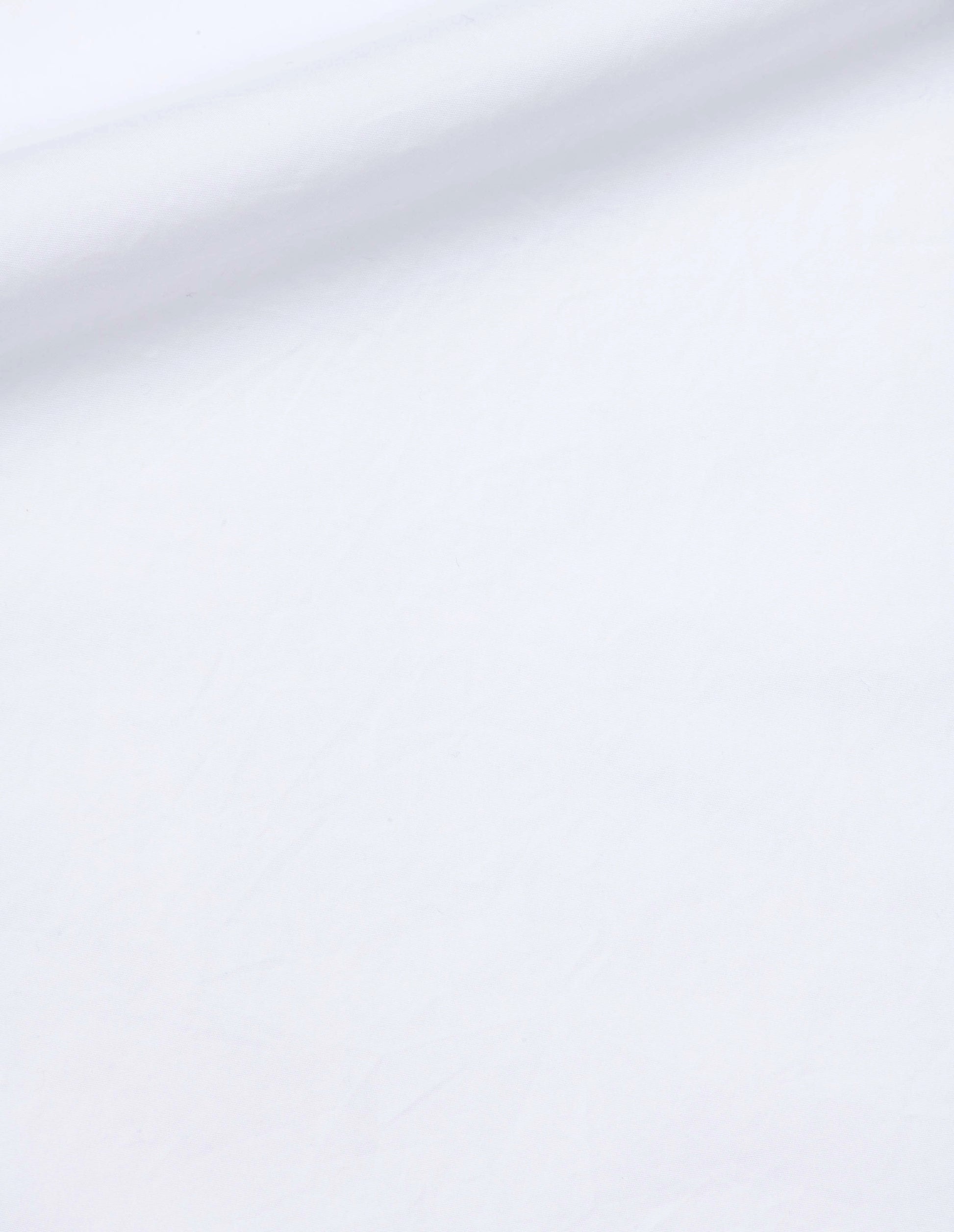 White compact cotton poplin shirt, fabric swatch.
