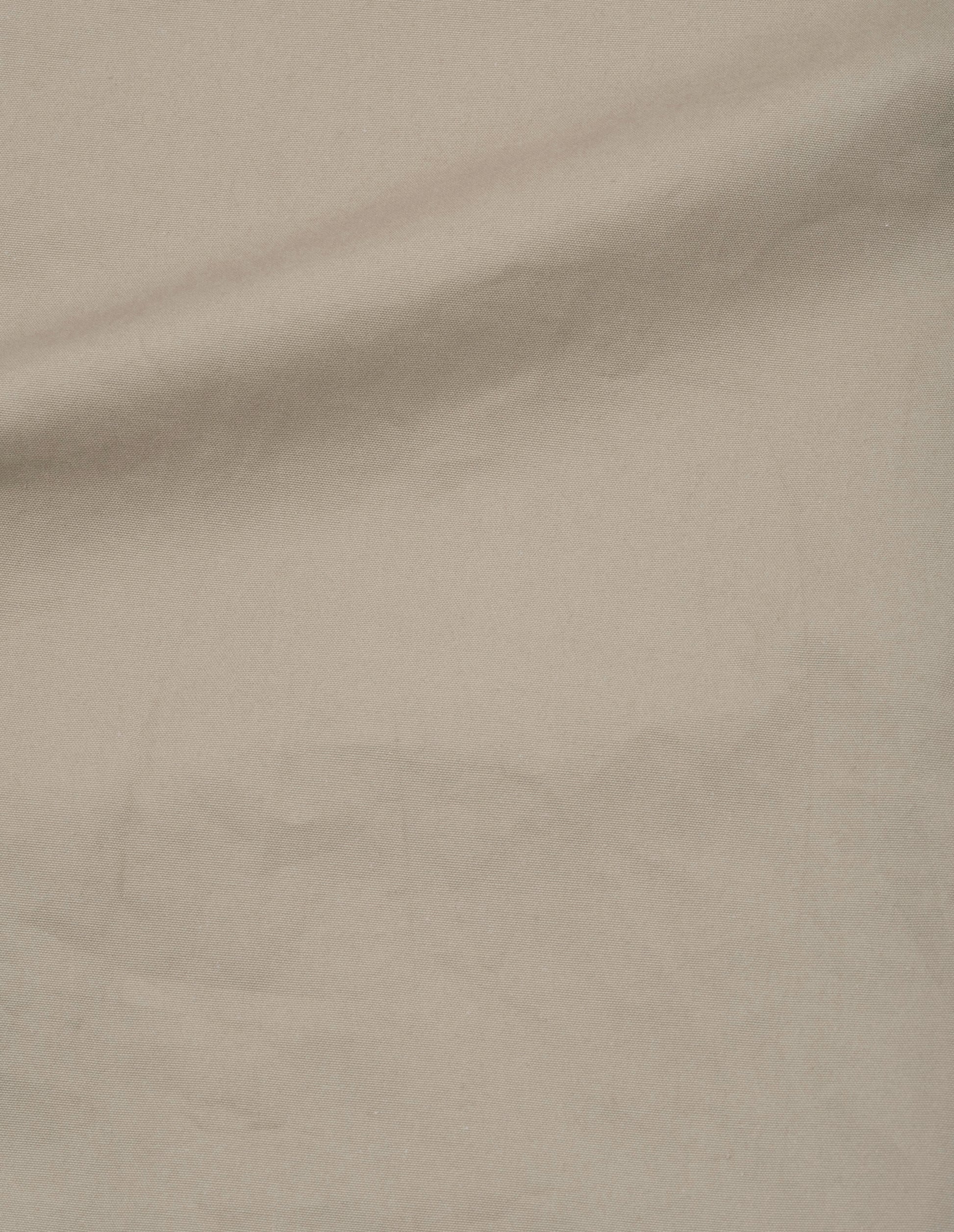 Beige dry cotton canvas mac, fabric swatch.
