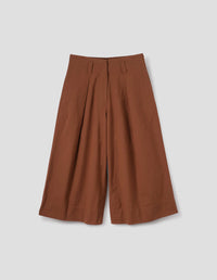 MHL. WIDE LEG CULOTTES | LIGHT COTTON PLAINWEAVE | CLAY