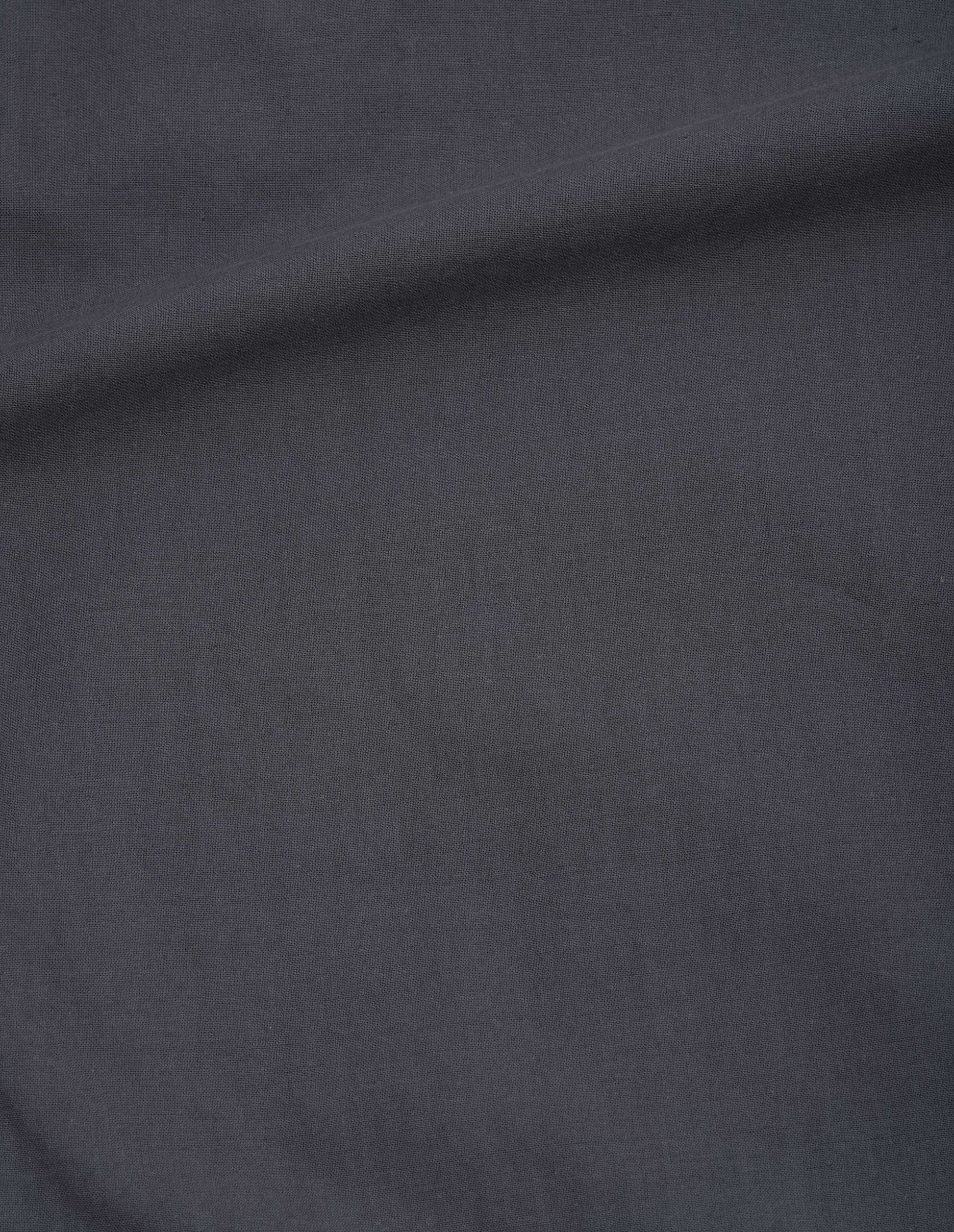 Grey light cotton plainweave culottes fabric swatch.