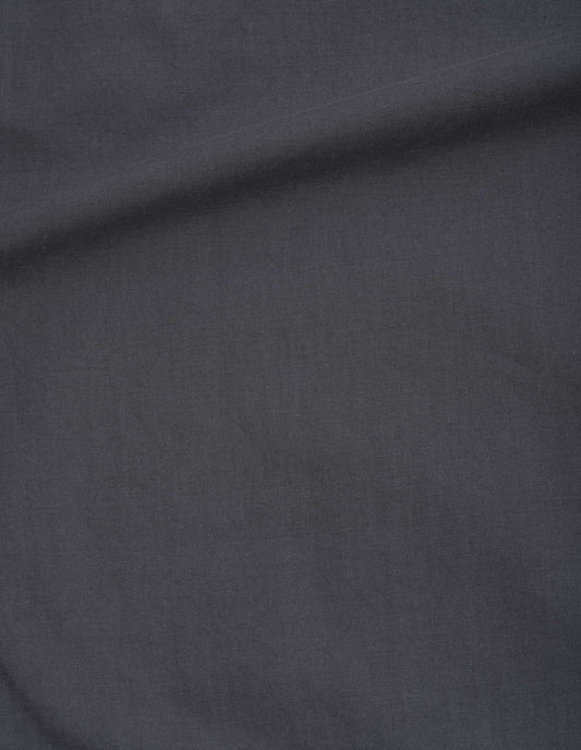 Grey light cotton plainweave culottes fabric swatch.