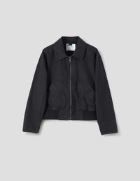 MHL. ZIP UP BOMBER JACKET | INDIGO TWILL | INDIGO