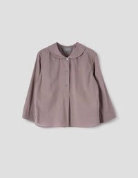PETAL COLLAR SHIRT | WASHED COTTON | MINERAL