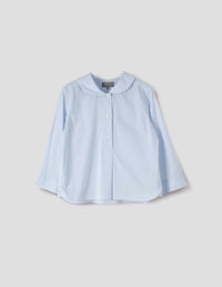 PETAL COLLAR SHIRT | WASHED COTTON | PALE BLUE