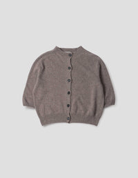 SHORT SLEEVE CARDIGAN | CASHMERE COTTON | ELK