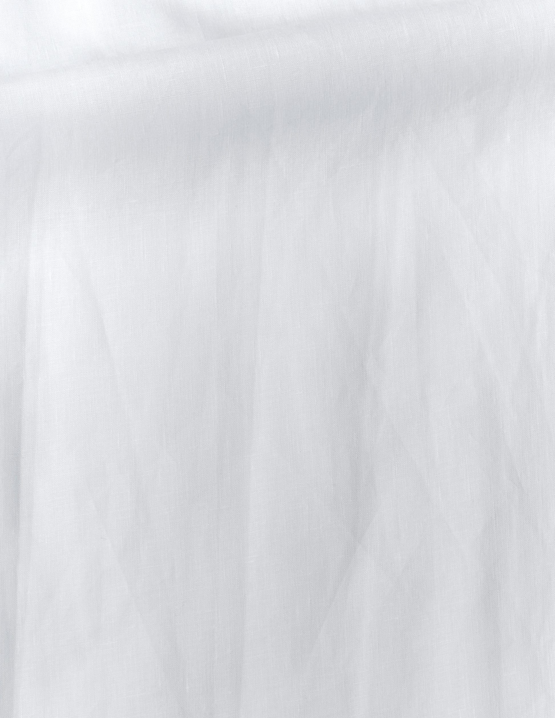 White shirting linen sleeveless top, fabric swatch.