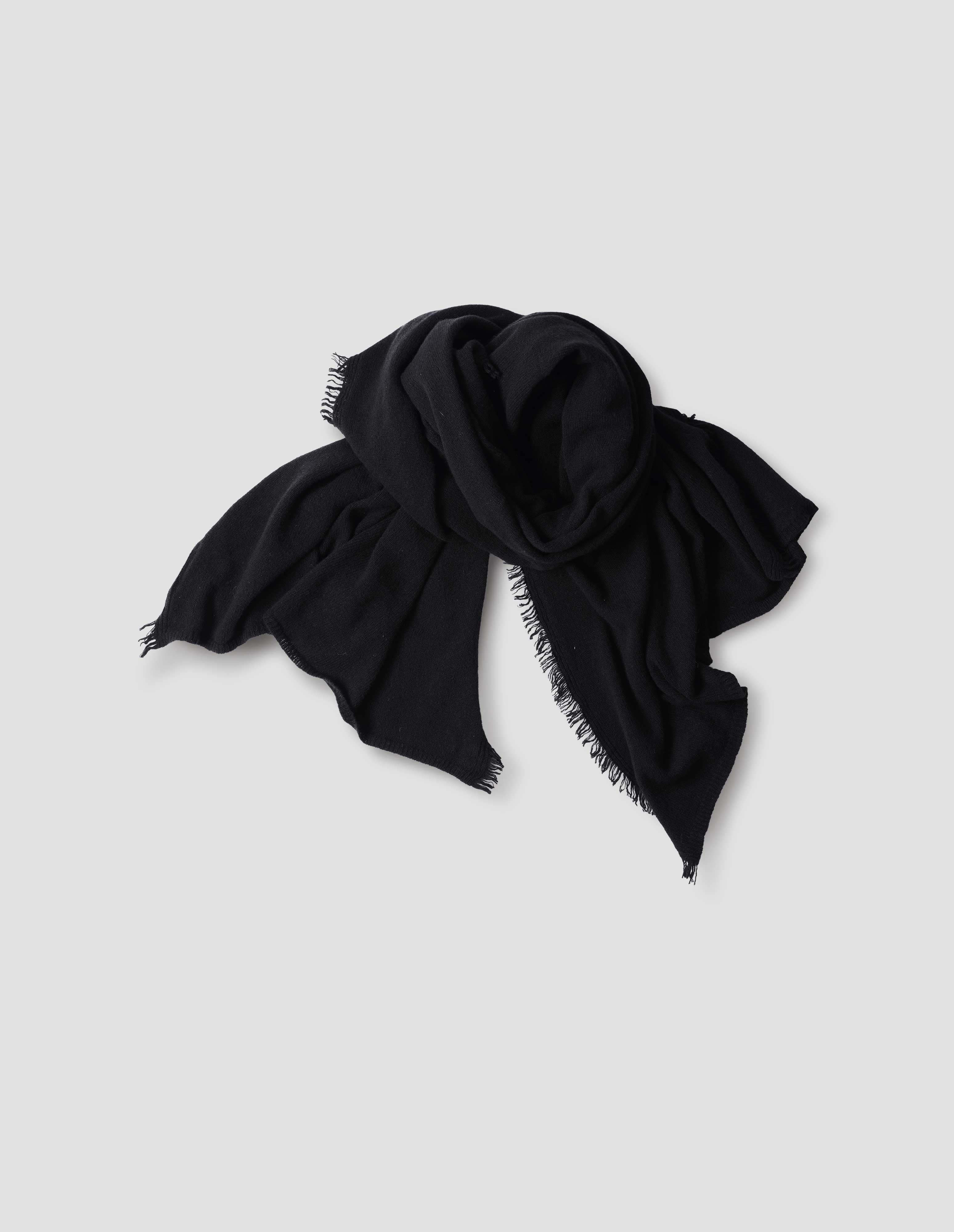 Black merino cashmere Bed Shawl | Margaret Howell