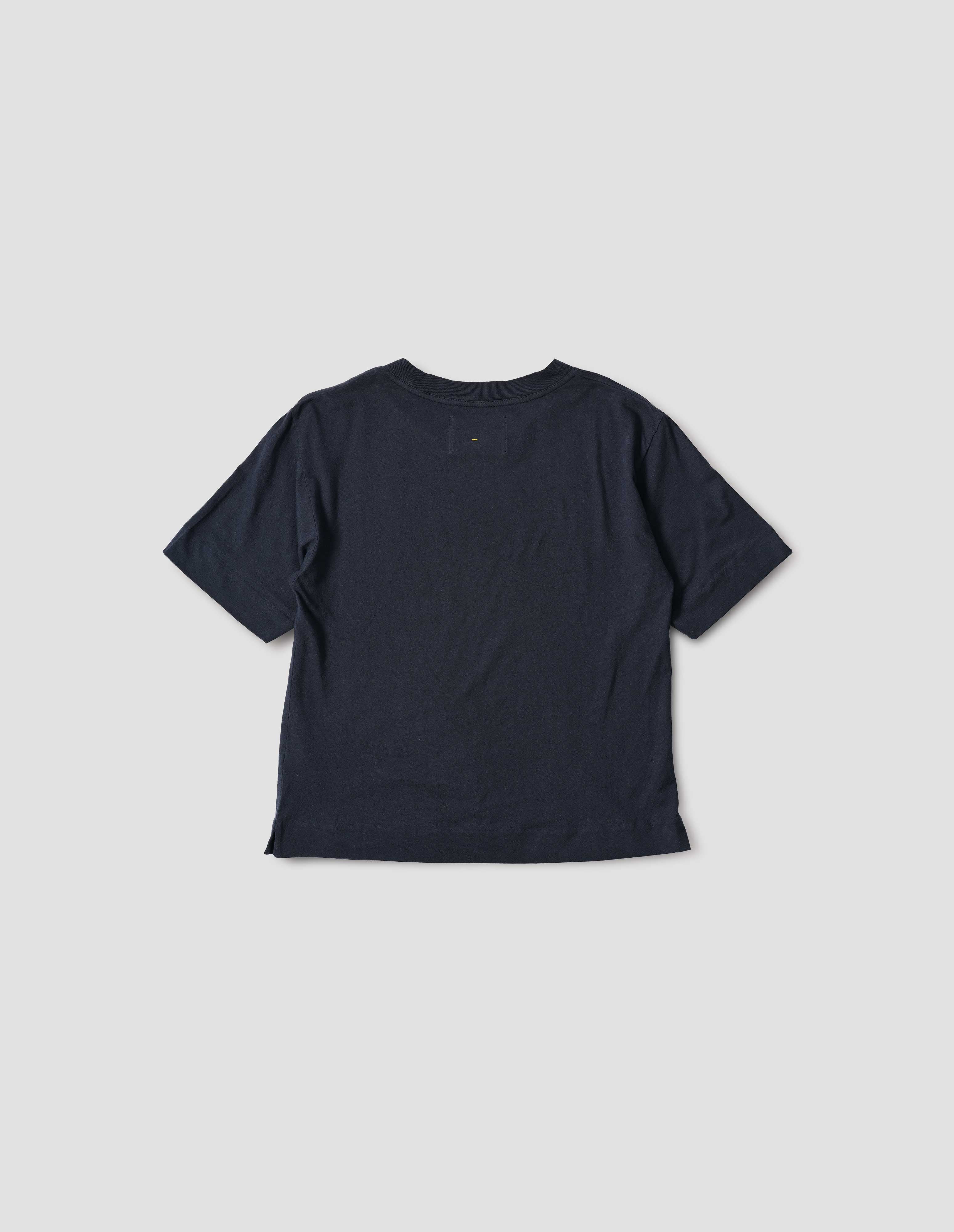 Navy cotton linen jersey Simple T Shirt | MHL. by Margaret Howell
