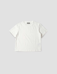 BOYS T SHIRT | FINE COTTON JERSEY | OFF WHITE