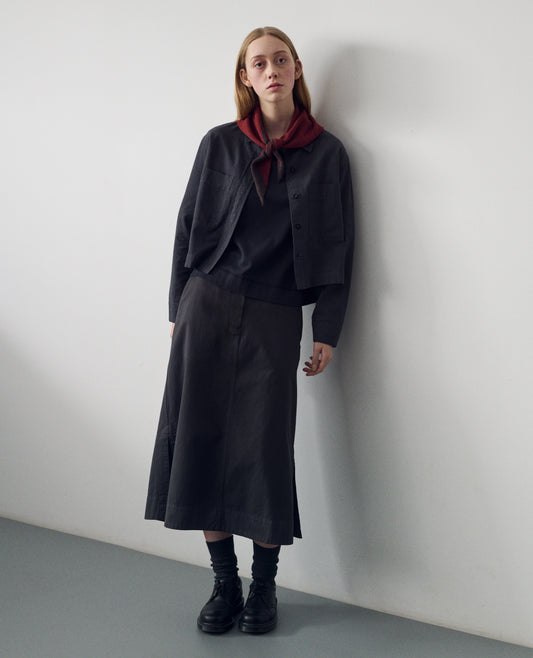 MHL. TIPPED SCOUT SCARF | LAMBSWOOL | SIENNA / MAHOGANY