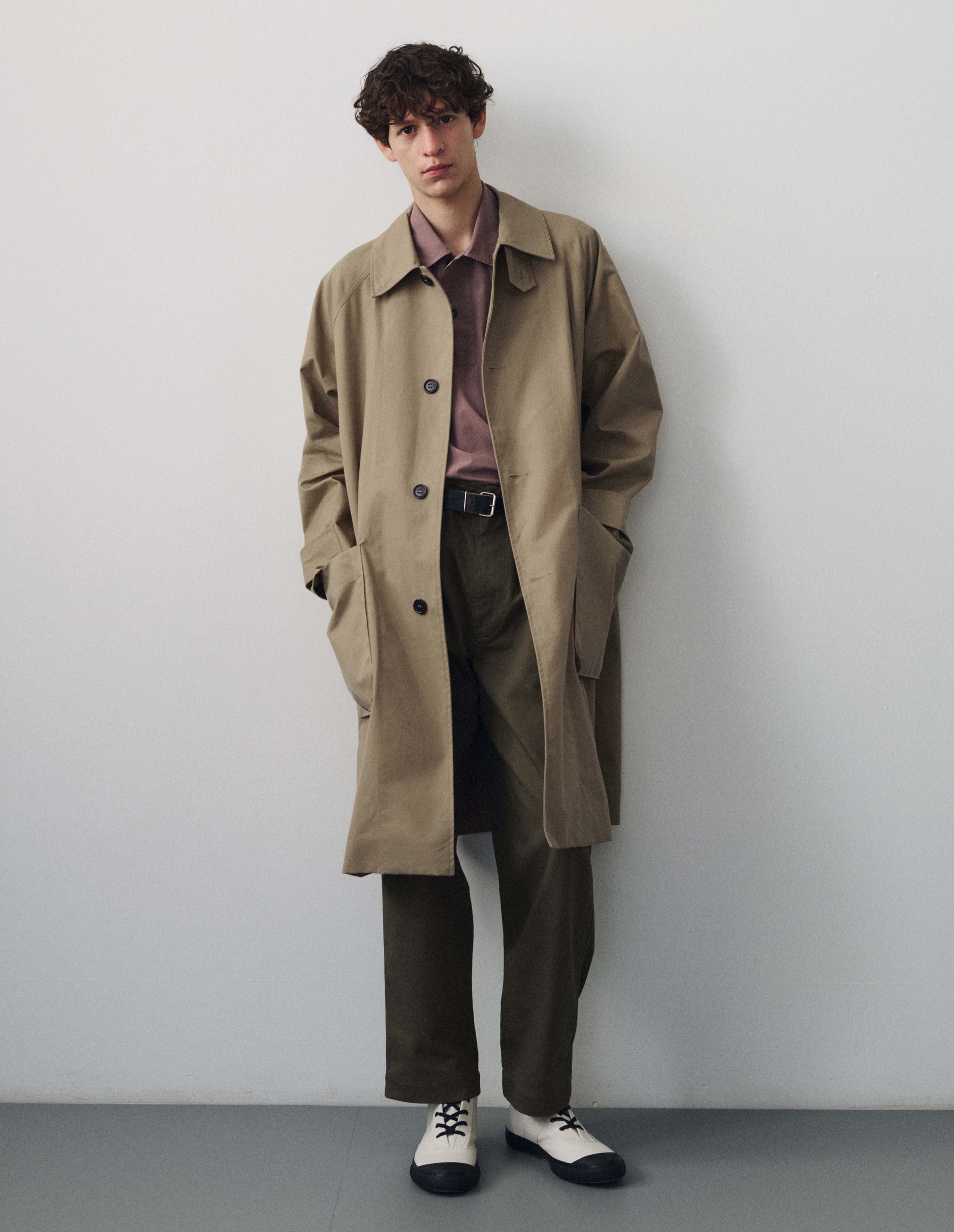 Concrete dry cotton canvas Railway Mac | MHL. by Margaret Howell